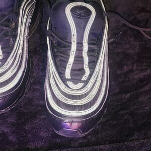 Nike Black and Silver Sneakers